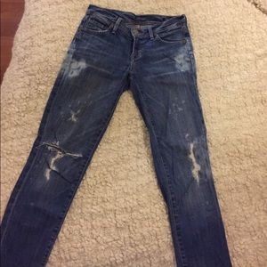 CoH Distressed Ankle Length Skinny Jeans Size 24